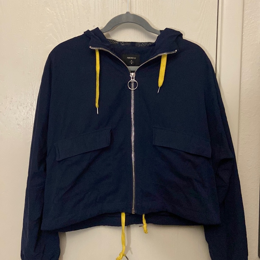 cropped windbreaker